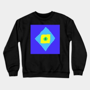 Time Traveling Teddy Bear Pattern Blue Zone Crewneck Sweatshirt